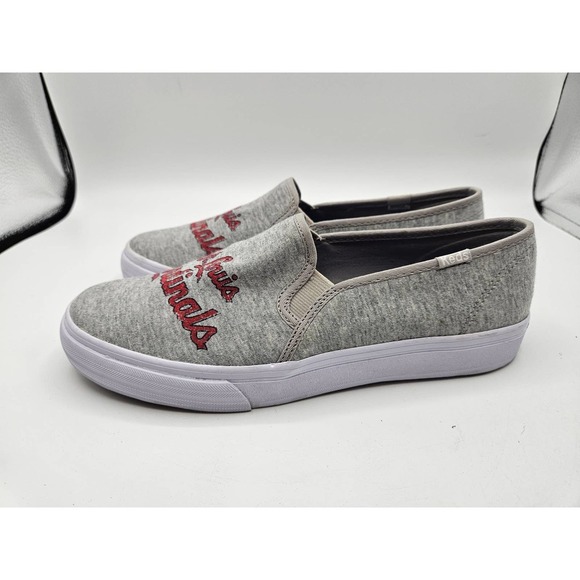 Keds MLB St. Louis Cardinals Women Shoes Size 6.5 Gray Red - Picture 2 of 9